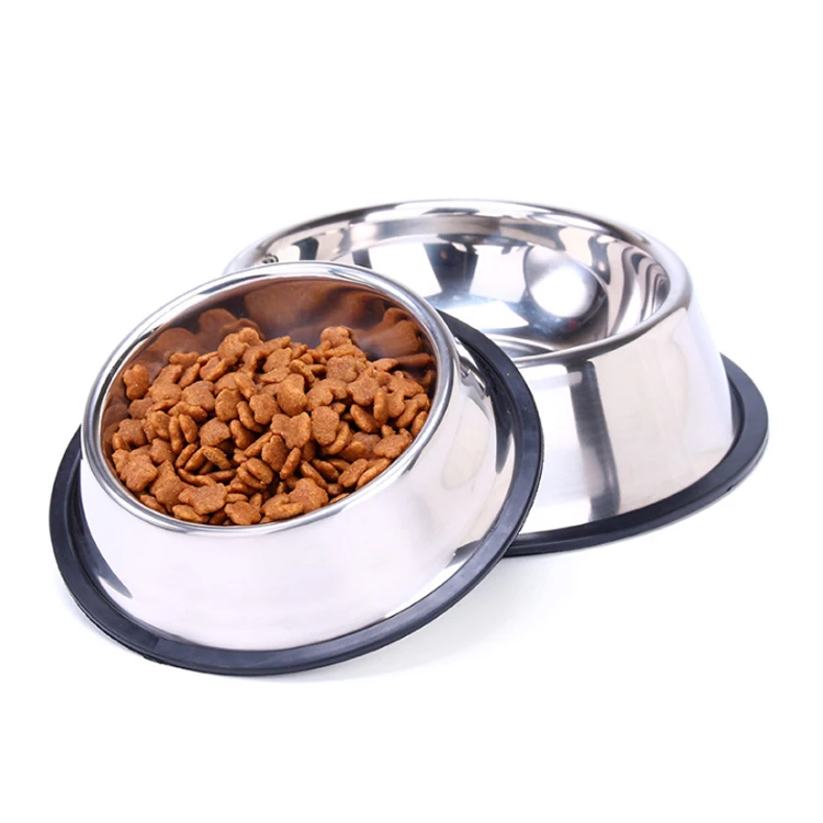 Dog Bowl Cat Food Bowl Pet Stainless Steel Pet Bowls & Feeders Cups & Pails Eco-friendly Non-automatic Rounded Stocked