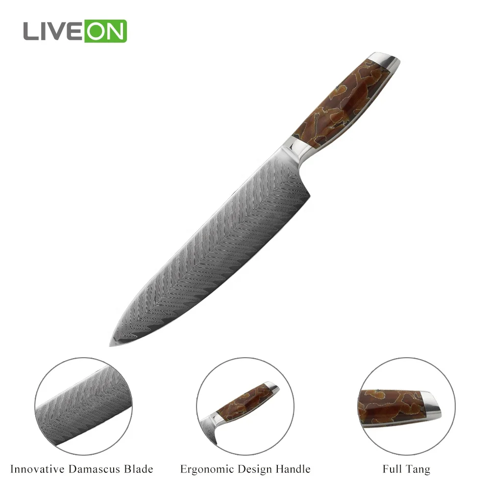 10 inch 67 Layers Damascus Steel Chef Knife