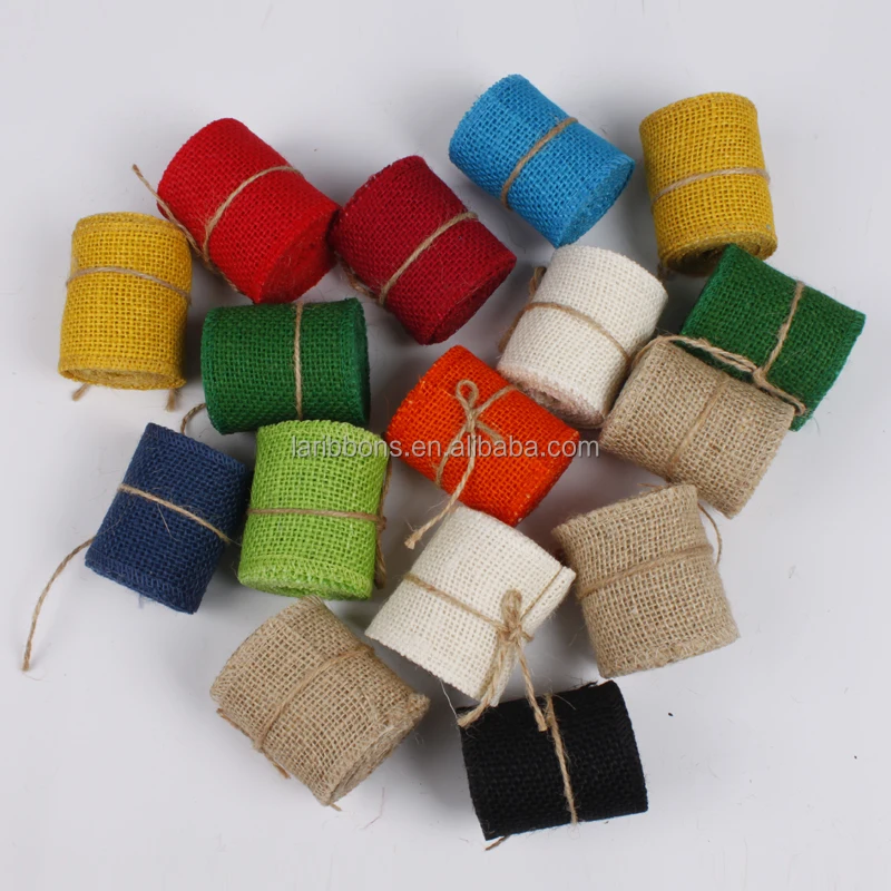 New arrival simple design custom dyeing colorful burlap fabric