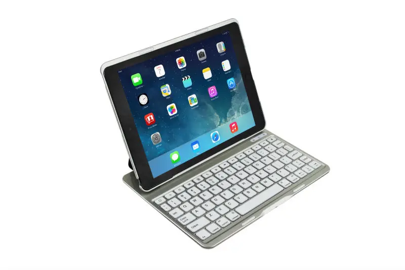 новый супер тонкий автоматическая bluetooth клавиатура для ipad воздуха с подсветкой
