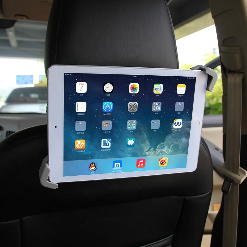
custom logo 360 adjustable tablet car back seat headrest mount holder 