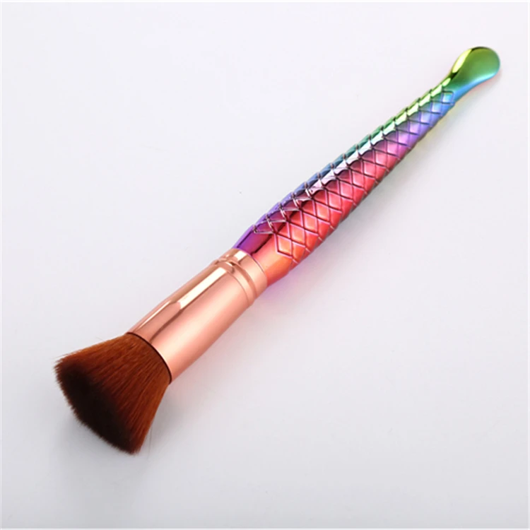 
flat top makeup brush set professional makeup brush manufacturer 2019 silicone facial cleaning eye makeup brush set 