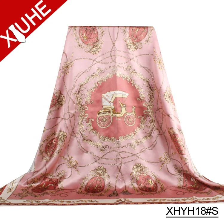  custom new fashion spring silk pink ladies