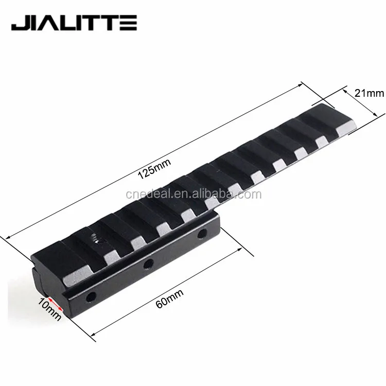 Jialitte J011 11 Slot Scope Base Low Profile Dovetail to Picatinny Rail Adaptor Dovetail to Weaver Adaptor Mount