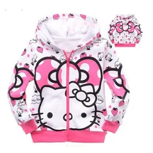 Retail 1pcs 1lot cartoon clothes girls sweater 100 cotton sweater girls clothing hoodie free shipping