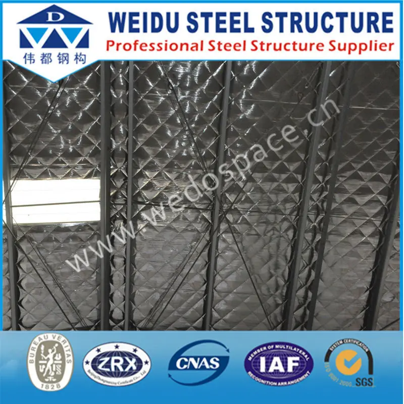 Arch sandwich type steel structure houses For Agricultural House Cow Goat