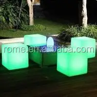 
40cm led cube wedding decoration mood light led garden cube for sitting 