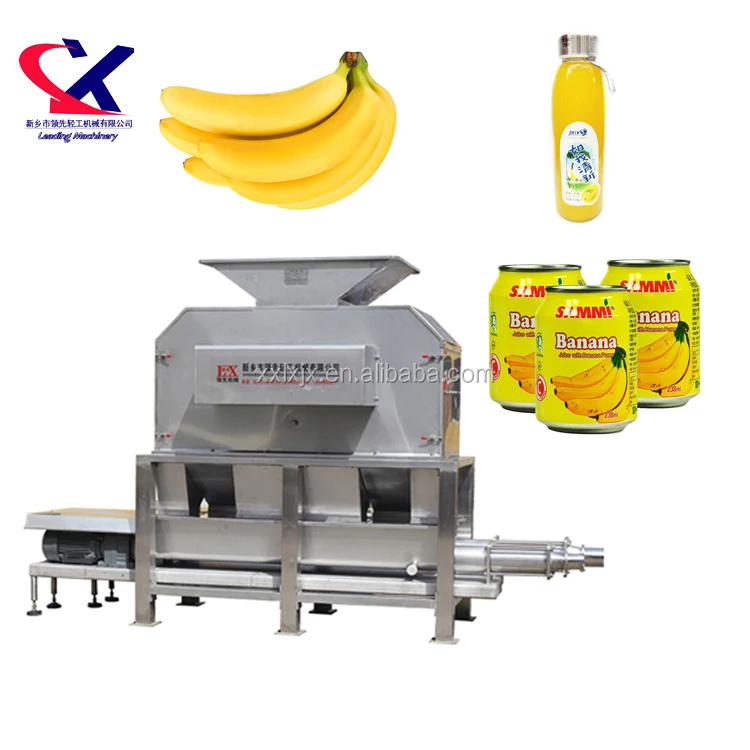 Commercial Banana Pulp Making Banana Puree Processing Machine