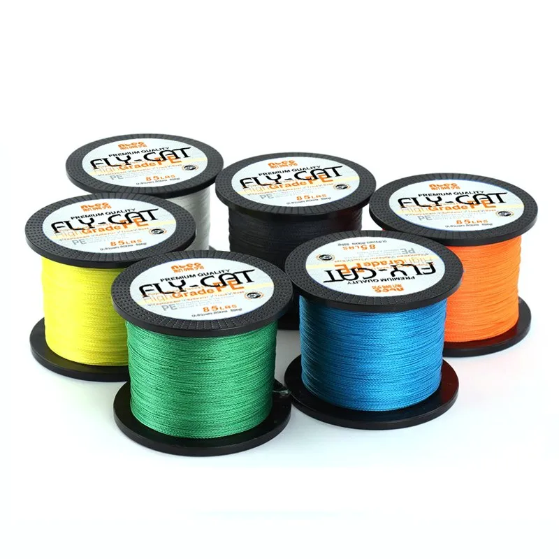 Super Strong PE Braided Wire 4 Strands Braided Fishing Line 0.37mm
