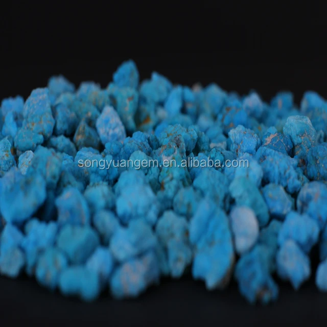 Natural blue stone turquoise rough stone wholesale
