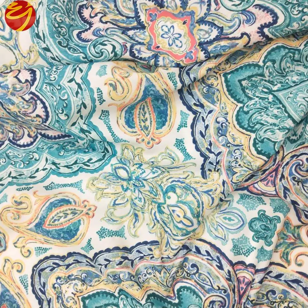 
100% Polyester Printing Textile Twill Microfiber Fabric Peach Skin Printed Bedding set 