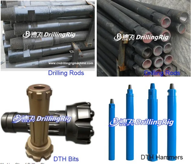 DFQ-100W Portable Borehole Drilling Machine Price Drilling for Groundwater 100m DFQ-100W Bore Well Drilling Rig 105-150mm Diesel