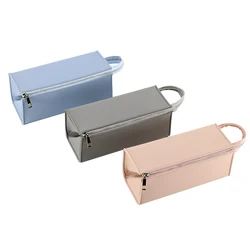 BSCI ISO Sedex FAMA Professional Travel Stylish Morandi Color Matching Pu Leather Makeup Pouch Bag Convenience Cosmetic Pouch