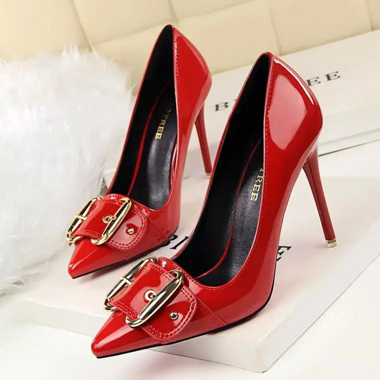 MARCH EXPO 2019 newest designs  high heels party shoes plus size   DS004