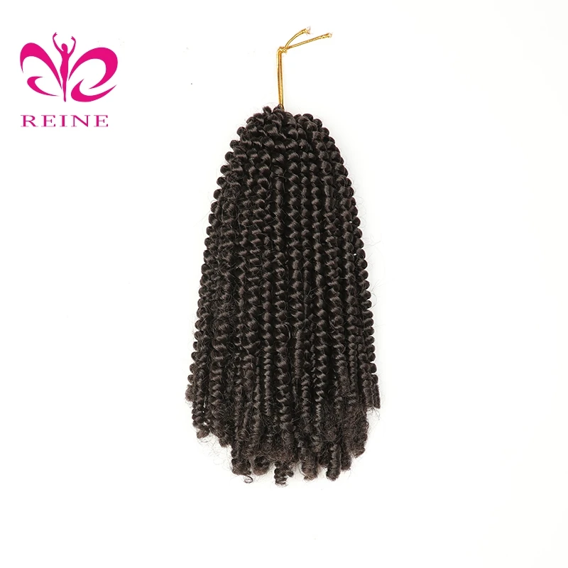 REINE 110g Hot selling Afro Kinky Bulk Synthetic twist marley braiding pre twisted synthetic hair extension for crochet braids