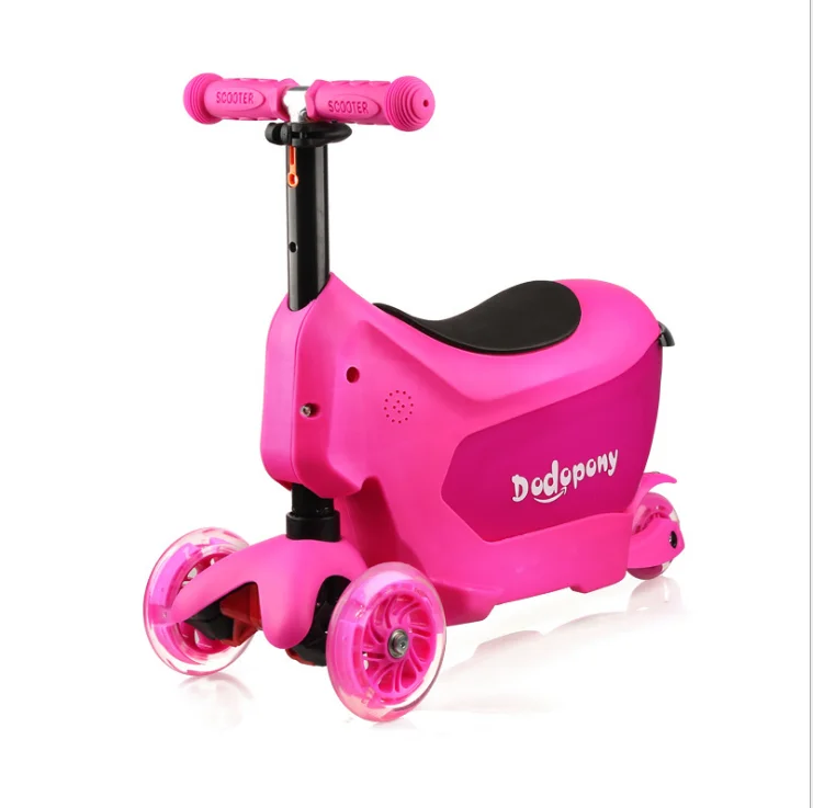 2018 new design 3in1kids scooter  three big wheels children scooter