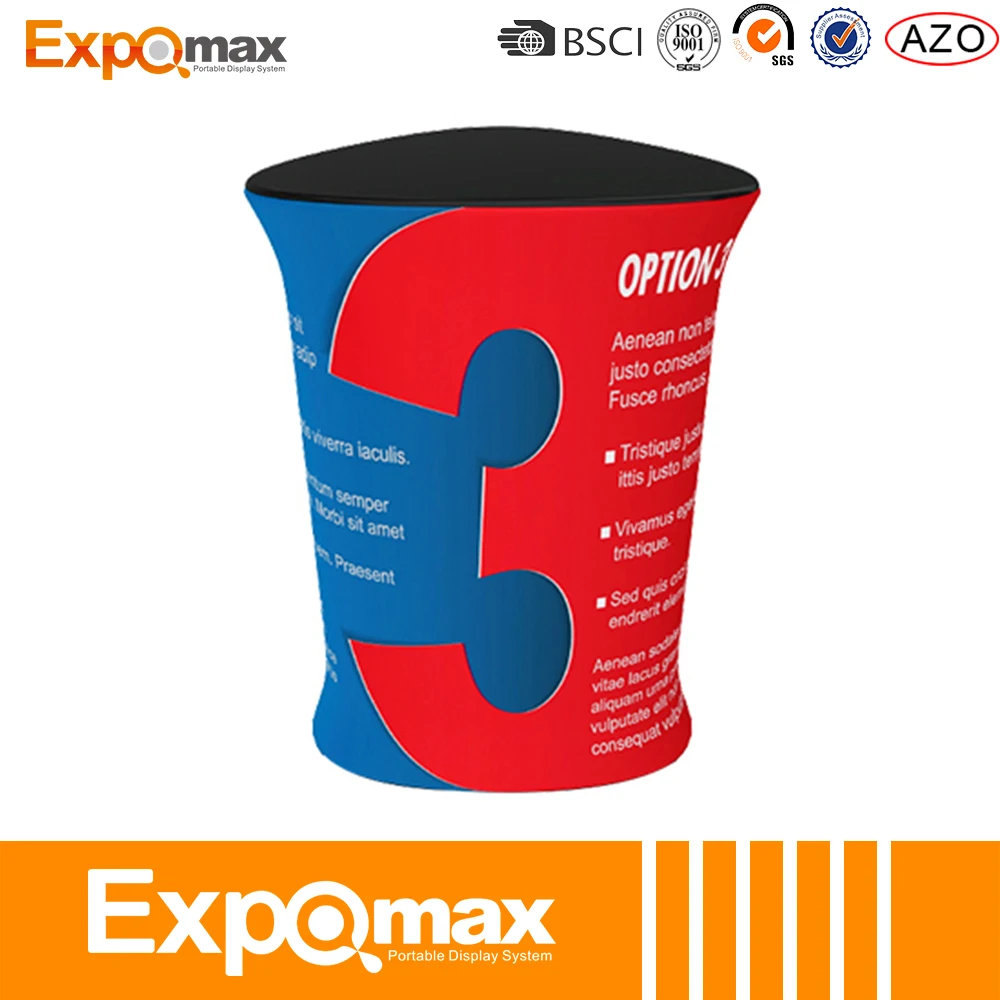 wholesale Trade Show Custom Aluminum Foldable Pop up Portable Advertising Promotion Counter Display