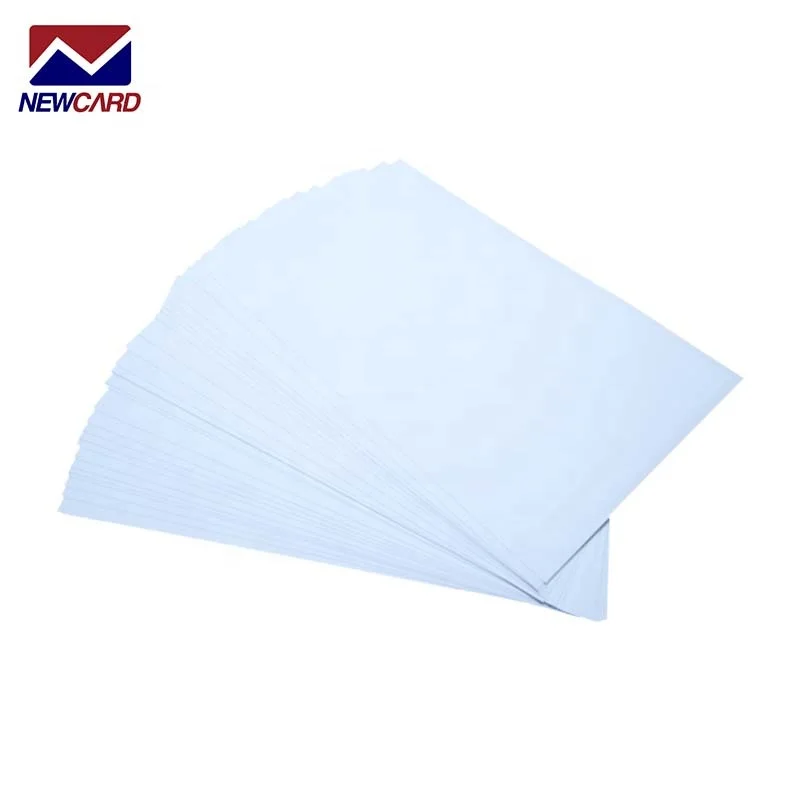 
UV Offset printing 300 micron white pvc plastic sheet for card 