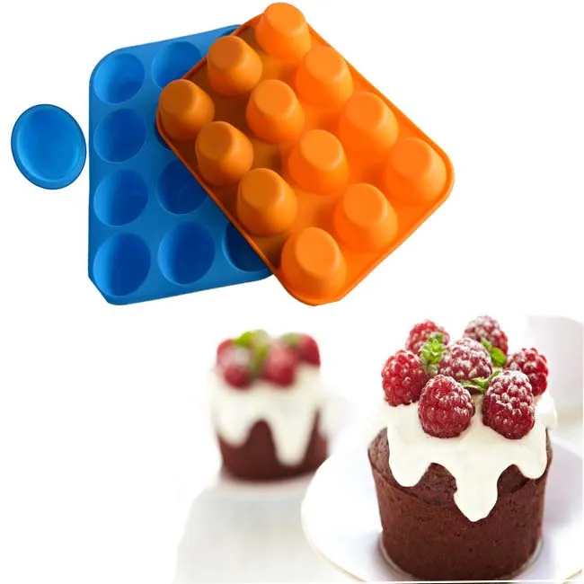 Family Day Custom 12 Cavity Clean High-capacity Handmade Cake pop Molds Silicone Cake Mold