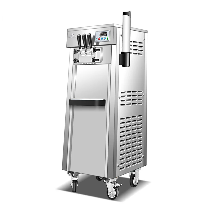 220V 50Hz 3 flavors  ice cream frozen yoghurt machine Soft Serve Ice Cream Machine