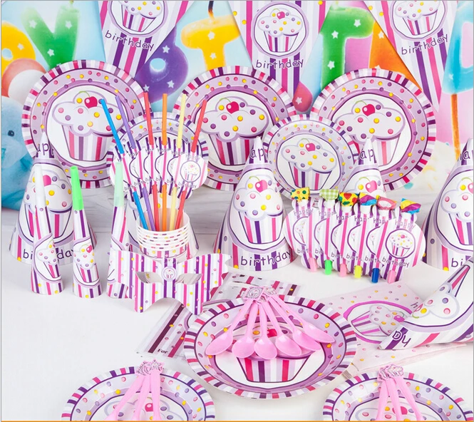 Luxury Decoration Supplies Set Birthday Cake theme Adult