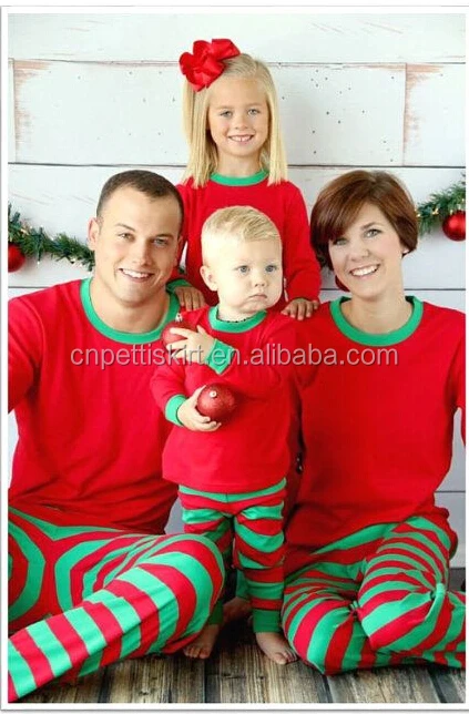 Christmas pajamas promotional funny clothing set wholesale boutique family clothes kids pajamas