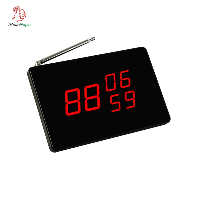 
Good quality wireless restaurant digital screen display waiter table calling system 
