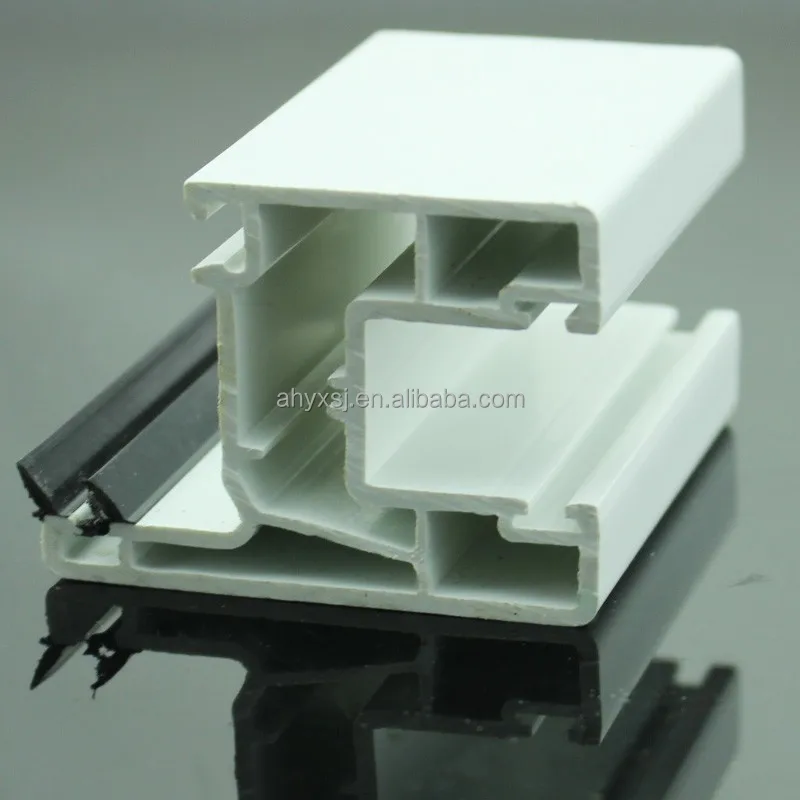 Enviroment friendly UPVC casement window frame plastic windows profile