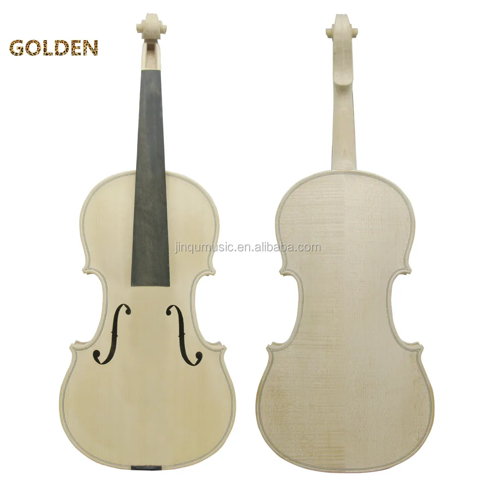 
Jinqu Golden brands of hand crafted unfinished white violin 4/4 