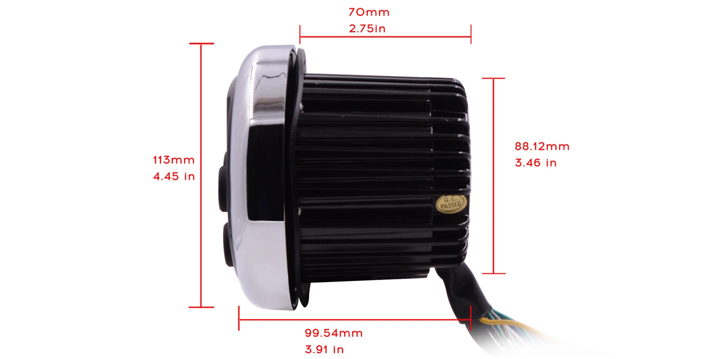 
Marine Waterproof MP3 Audio Controller Bluetooth Marine Gauge Style Digital Media AM/FM Receiver USB 3.5MM AUX In to RCA out 