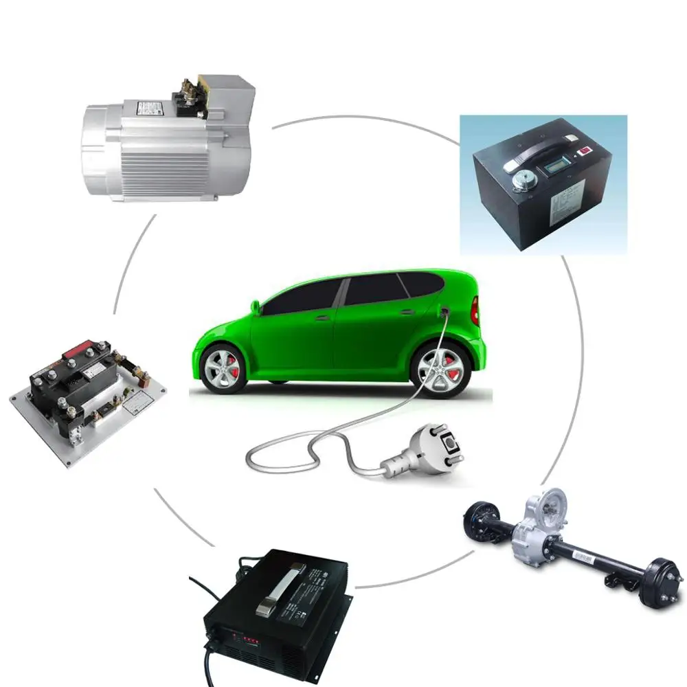 Комплект серводвигателя 7.5kW 72V задняя трехколесная электрическая Автомобильная преобразовательная ось