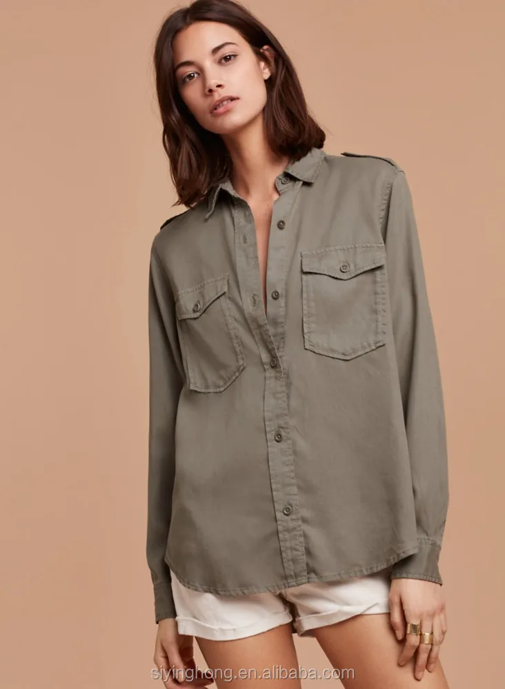 latest fashion new design office ladies normal denim jacket shirt blouses new designs