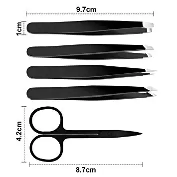  Наборы для ухода за бровями с наклоном ножниц заостренным плоским наконечником