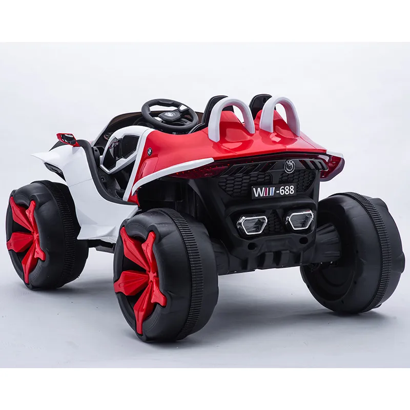 hotsale 12V kids rid on toy car with LED lights and plastic wheels