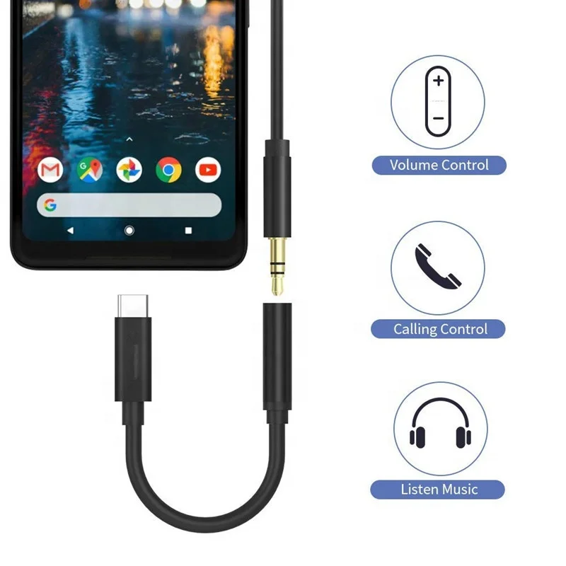 Alibaba Оптовая продажа цифровой DAC аудио кабель высокого разрешения чип USB-C Тип c до 3 5 мм адаптер для ипэур pro Google Pixel