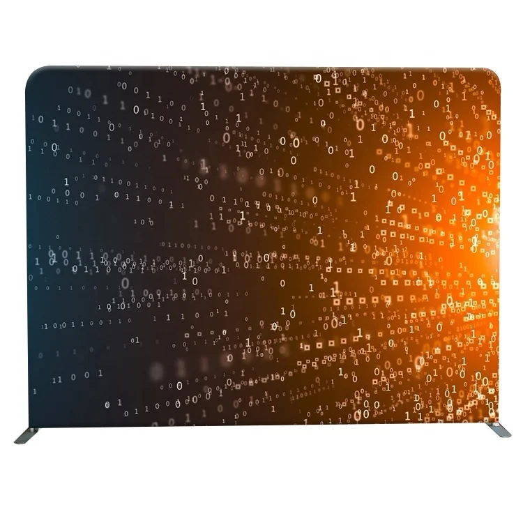 
Trade show Portable full color straight photobooth pillow case backdrop 8ft for photo 