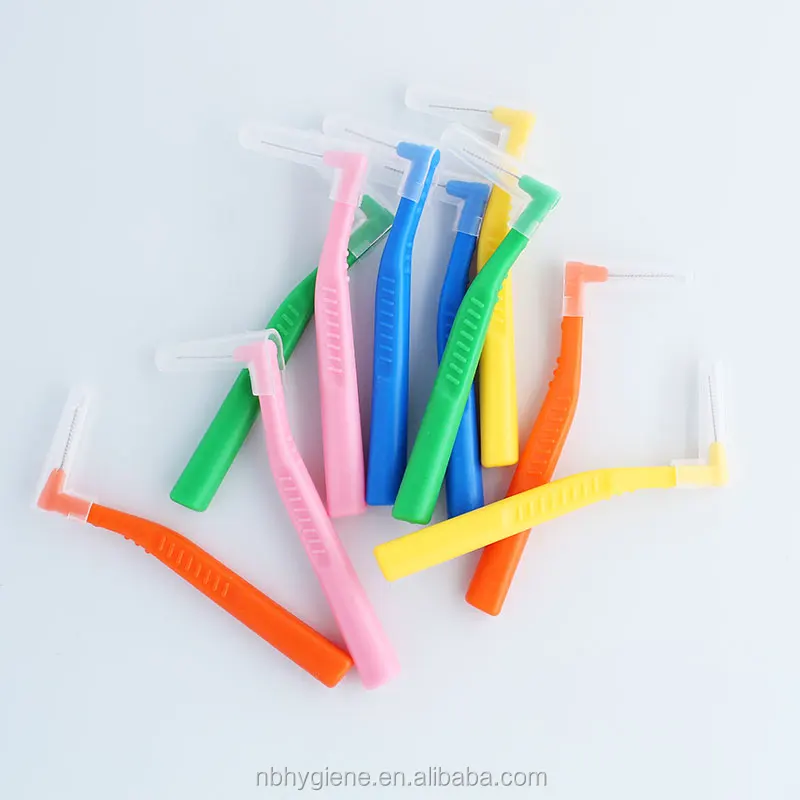 
L Shape Adult/Kids Interdental Brush Interdental Toothpick Toothbrush Oral Care S M L Orthodontic Wire Brush 