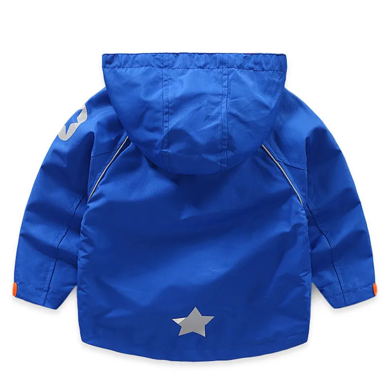 2018 New children winter hooded zipper-up coat boys outdoor windproof jacket