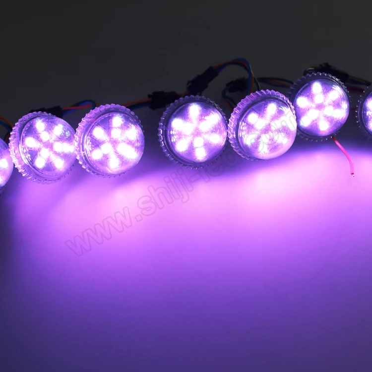 High quality and durable DC12v&24v 35mm 9leds rgb led dot light for disco stage