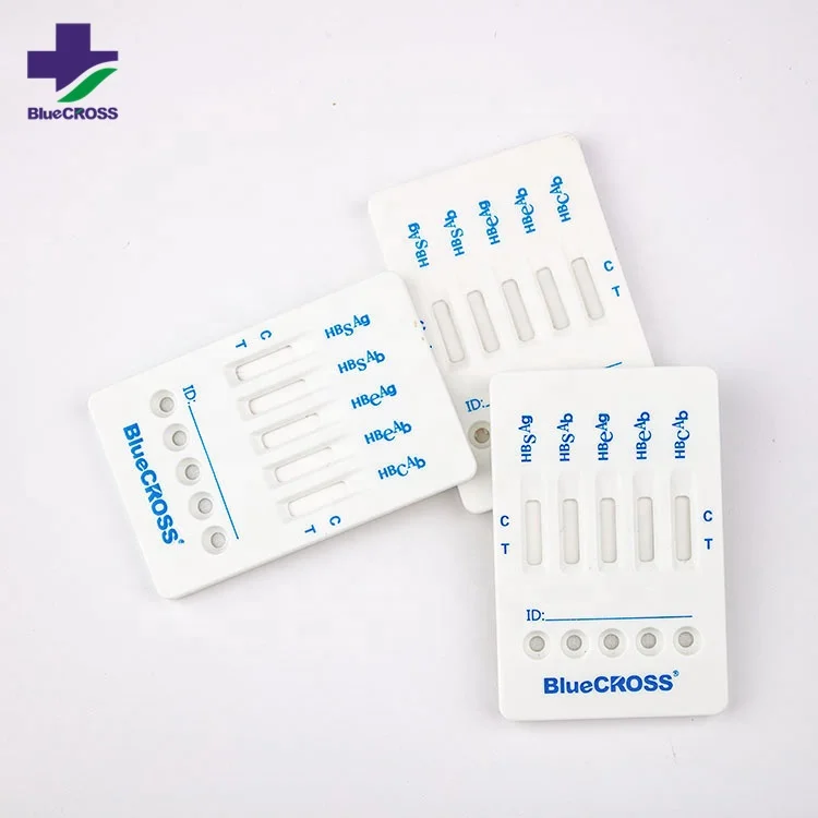 Convenient High Quality 99% Accuracy Best Hepatitis B Virus One Step HBV 5 in 1 Rapid Testing Kit Rapid Test Panel With CE