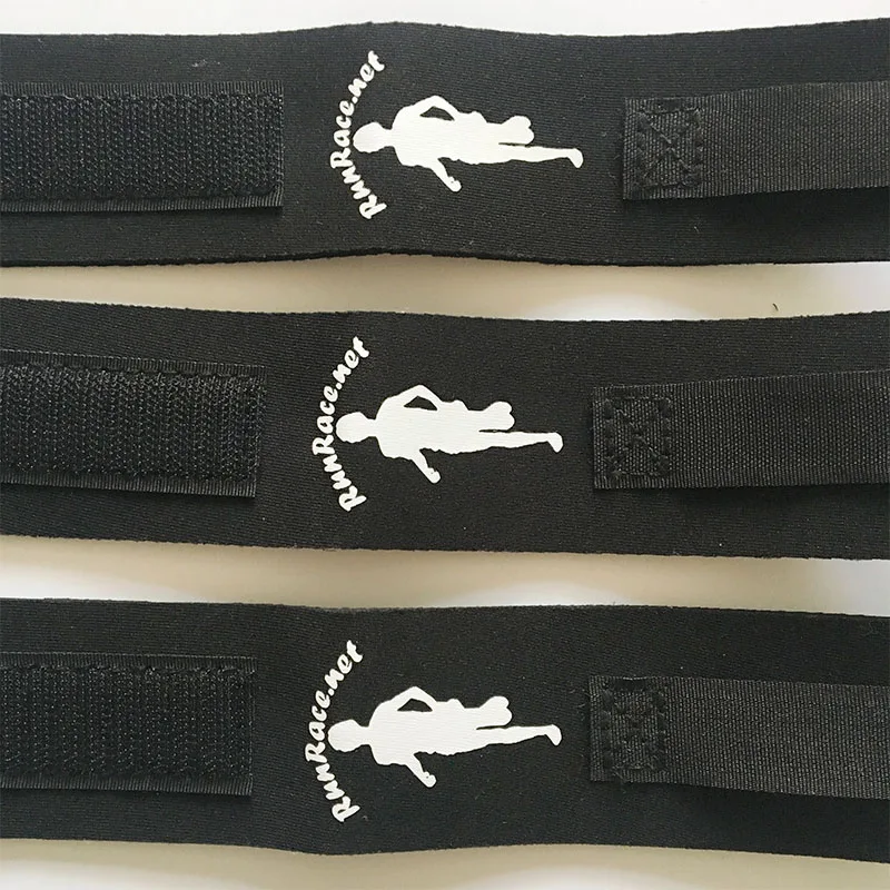 Black adjustable triathlon timing chip accessory straps,ankle strap for timing chip