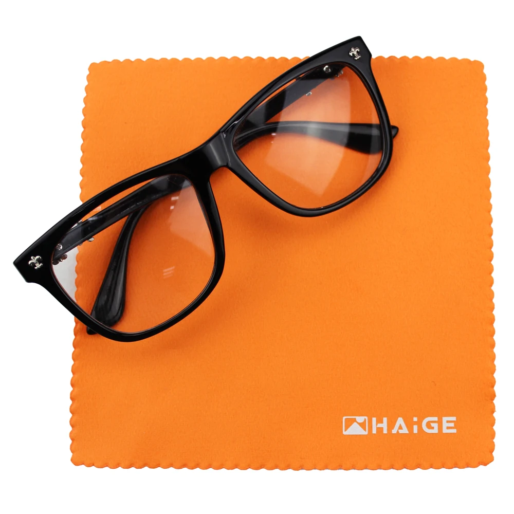 Custom logo printed eyeglasses lens microfiber cleaning cloth
