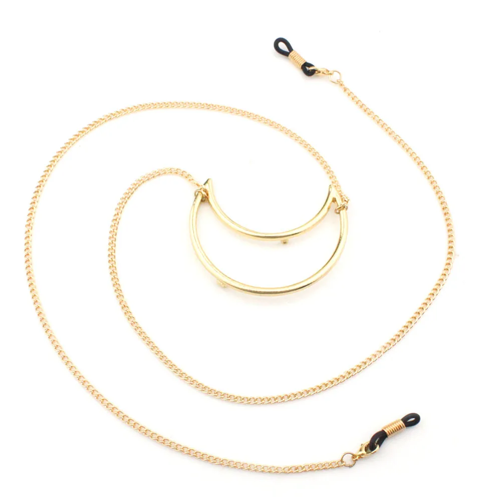 Цепочка для очков женская золотистая цепь солнцезащитных шнур-держатель шейный