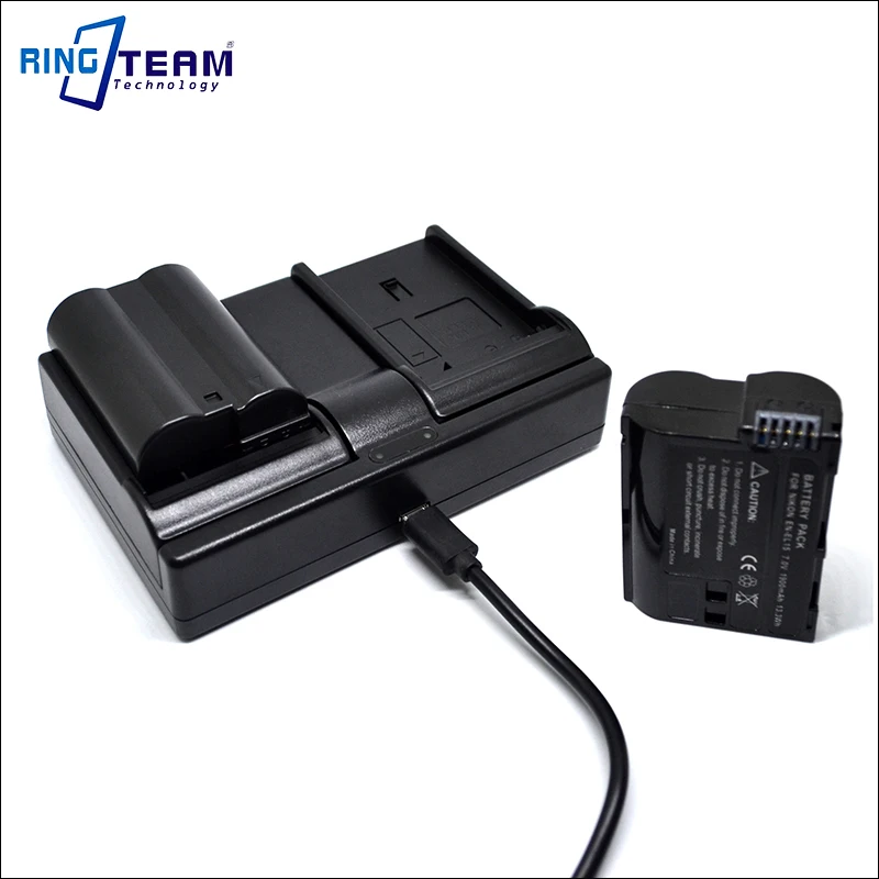 
USB Dual Charger EN-EL15 for Nikon Coolpix D500 D600 D610 D750 D800 D800E D810 D810A D7000 D7100 D7200 1 V1 Digital Cameras 