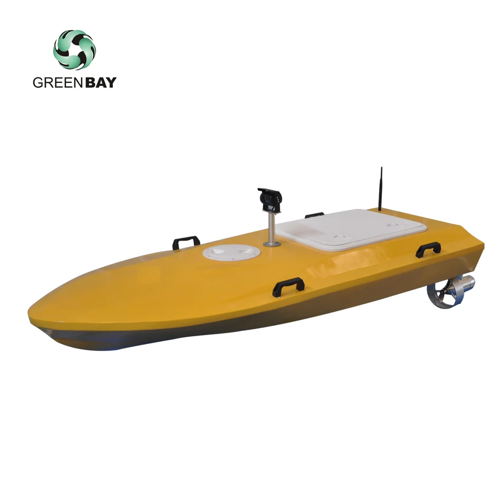 USV-I1650 Unmanned survey boat Powerful remote controlled survey boat double propeller surface vessel wide profile for stability