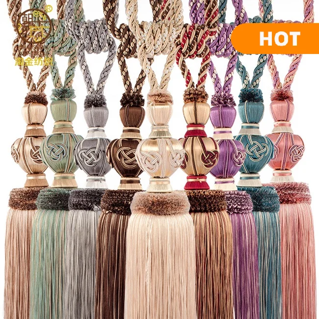 
Stock Curtain Tieback Tassel Tieback Polyester Yarn Cheap Price 