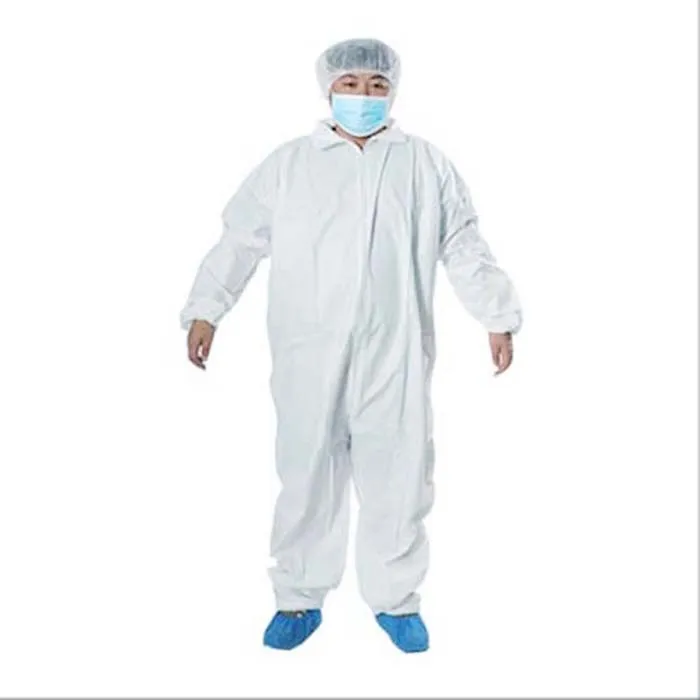 
Disposable White Workwear Microporous Coveralls 