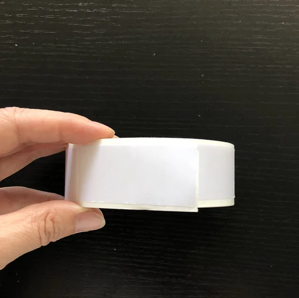 blank Adhesive satin tape printing sticker for garment