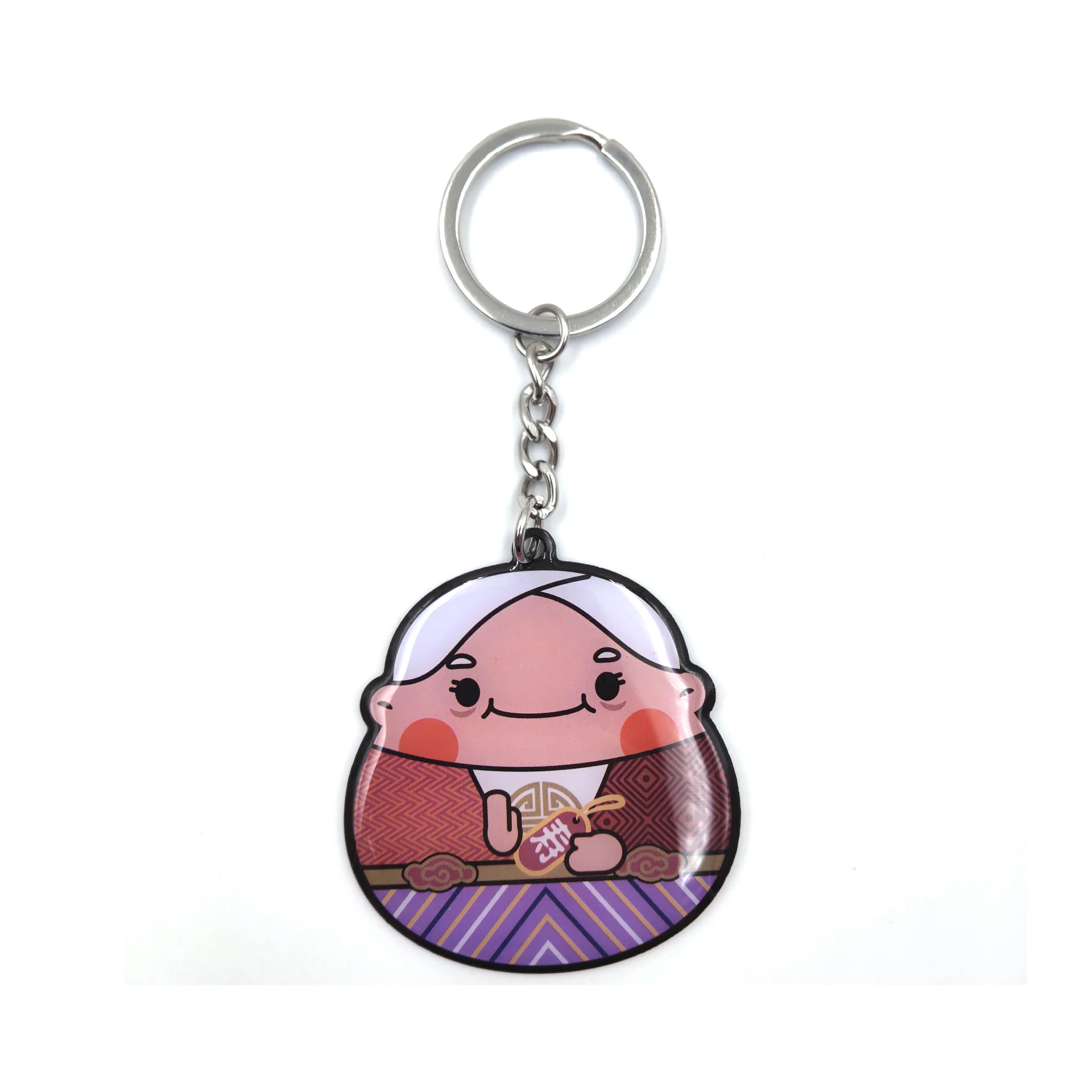 High quality OEM custom Anime cartoon anime acrylic keychain printed transparent plastic epoxy keychains with design