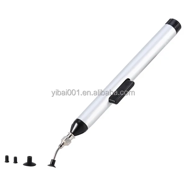 
FFQ 939 Vacuum Sucking Pen Pencil L7 IC Easy Pick Picker Up Tool 3 Suction Headers SMD SMT Hand Tool Temperature Sensor Chip 